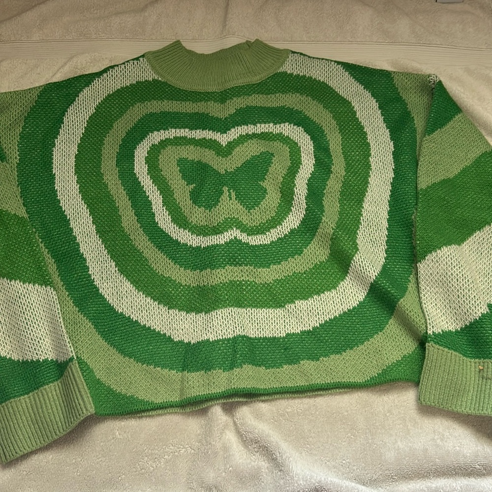 Green butterfly sweater. H&M. Medium.